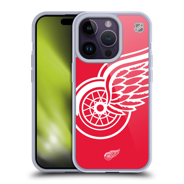 NHL Detroit Red Wings Oversized Soft Gel Case for Apple iPhone 14 Pro