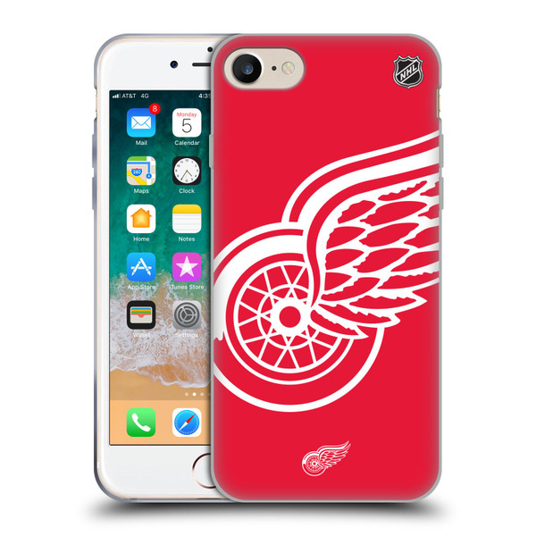 NHL Detroit Red Wings Oversized Soft Gel Case for Apple iPhone 7 / 8 / SE 2020 & 2022