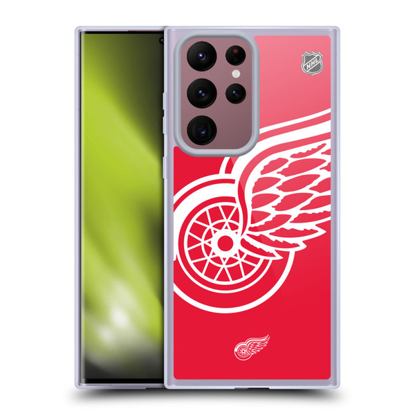 NHL Detroit Red Wings Oversized Soft Gel Case for Samsung Galaxy S22 Ultra 5G