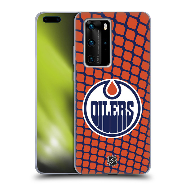 NHL Edmonton Oilers Net Pattern Soft Gel Case for Huawei P40 Pro / P40 Pro Plus 5G