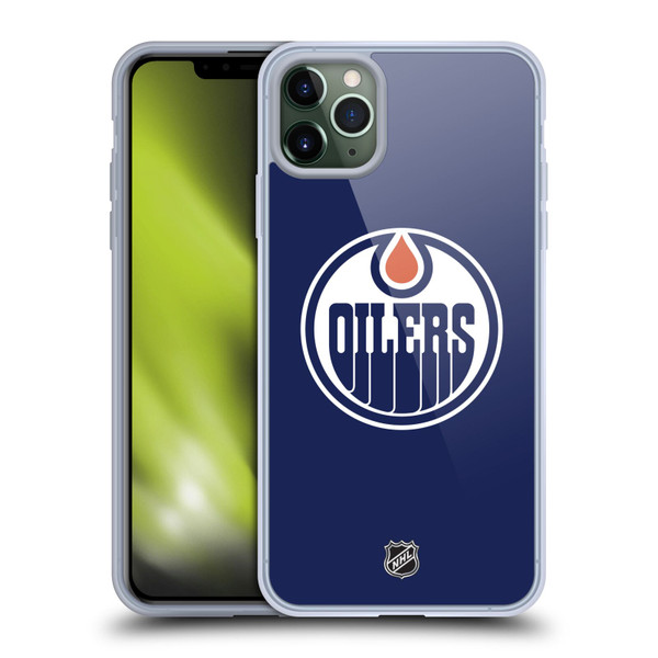 NHL Edmonton Oilers Plain Soft Gel Case for Apple iPhone 11 Pro Max