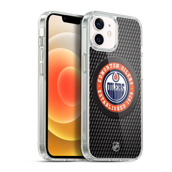 NHL Edmonton Oilers Puck Texture Soft Gel Case for Apple iPhone 12 / iPhone 12 Pro & MagSafe
