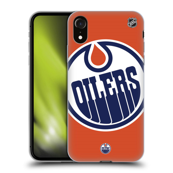 NHL Edmonton Oilers Oversized Soft Gel Case for Apple iPhone XR