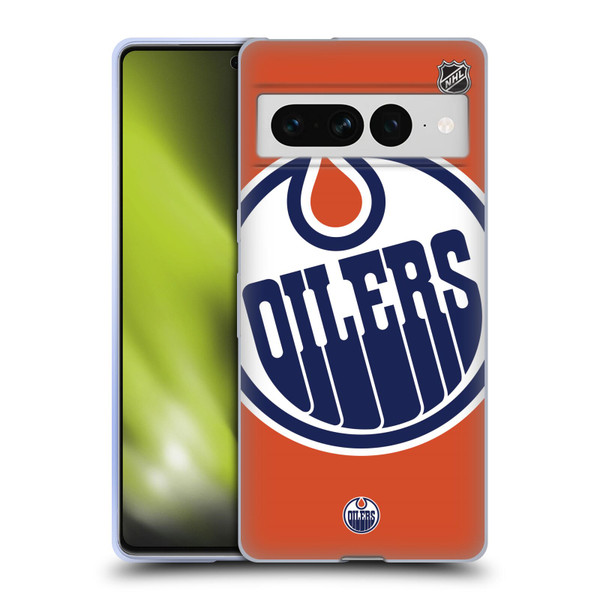 NHL Edmonton Oilers Oversized Soft Gel Case for Google Pixel 7 Pro