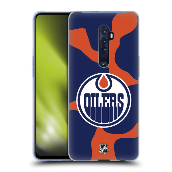 NHL Edmonton Oilers Cow Pattern Soft Gel Case for OPPO Reno 2