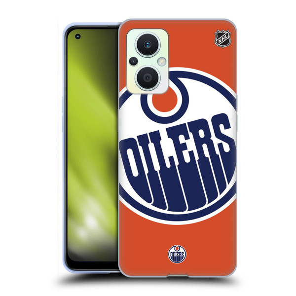 NHL Edmonton Oilers Oversized Soft Gel Case for OPPO Reno8 Lite