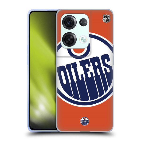 NHL Edmonton Oilers Oversized Soft Gel Case for OPPO Reno8 Pro