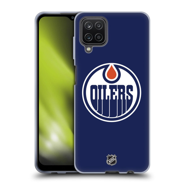 NHL Edmonton Oilers Plain Soft Gel Case for Samsung Galaxy A12 (2020)