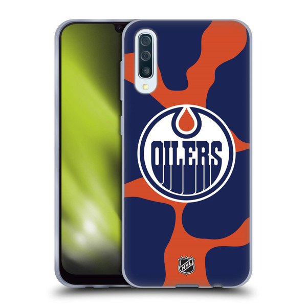 NHL Edmonton Oilers Cow Pattern Soft Gel Case for Samsung Galaxy A50/A30s (2019)