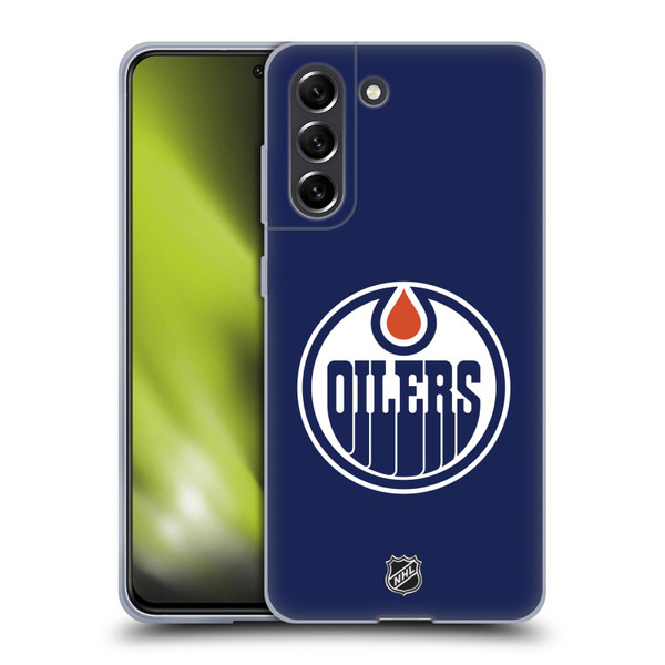 NHL Edmonton Oilers Plain Soft Gel Case for Samsung Galaxy S21 FE 5G