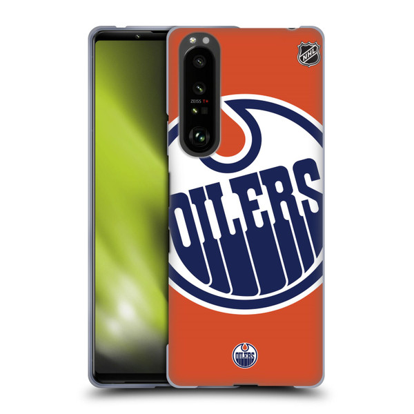 NHL Edmonton Oilers Oversized Soft Gel Case for Sony Xperia 1 III