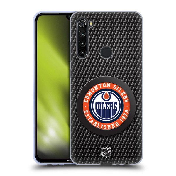 NHL Edmonton Oilers Puck Texture Soft Gel Case for Xiaomi Redmi Note 8T