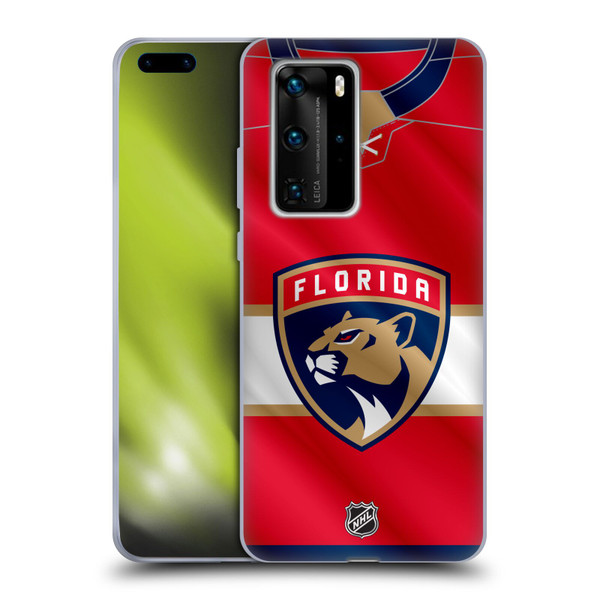 NHL Florida Panthers Jersey Soft Gel Case for Huawei P40 Pro / P40 Pro Plus 5G