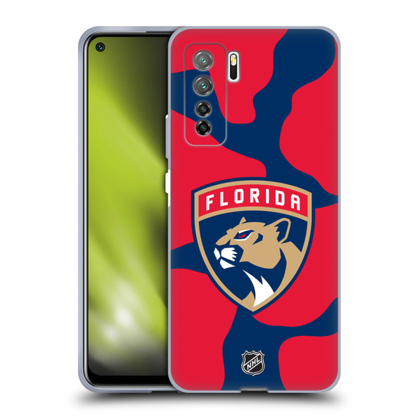 NHL Florida Panthers Cow Pattern Soft Gel Case for Huawei Nova 7 SE/P40 Lite 5G