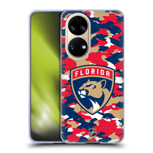 NHL Florida Panthers Camouflage Soft Gel Case for Huawei P50