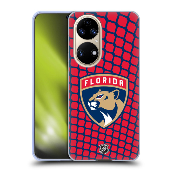 NHL Florida Panthers Net Pattern Soft Gel Case for Huawei P50