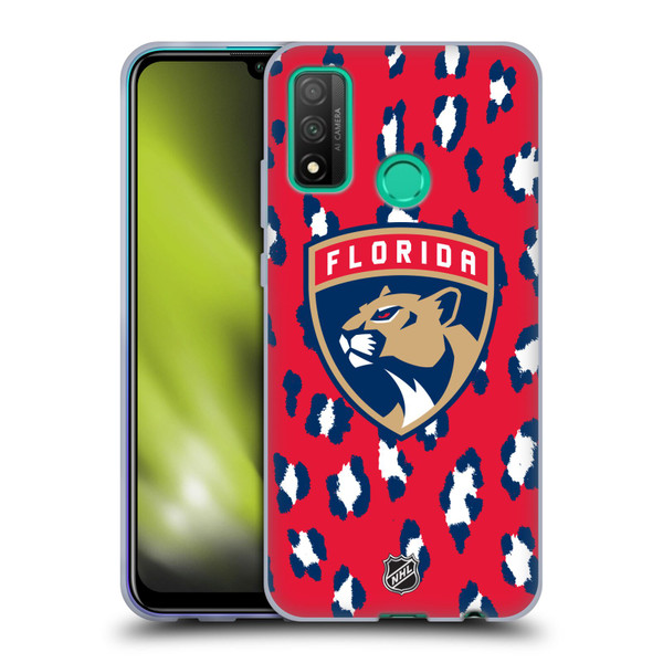 NHL Florida Panthers Leopard Patten Soft Gel Case for Huawei P Smart (2020)