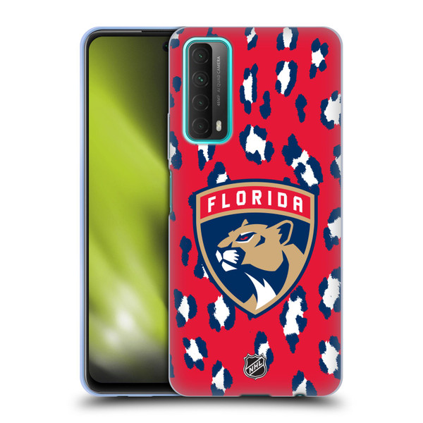 NHL Florida Panthers Leopard Pattern Soft Gel Case for Huawei P Smart (2021)