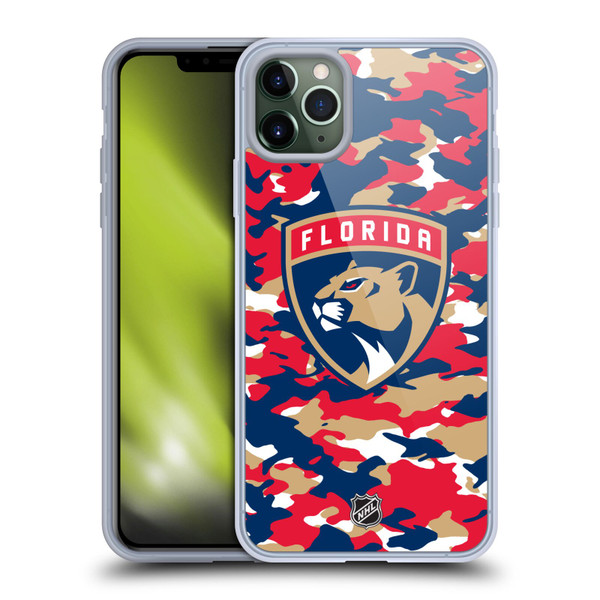 NHL Florida Panthers Camouflage Soft Gel Case for Apple iPhone 11 Pro Max