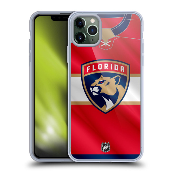 NHL Florida Panthers Jersey Soft Gel Case for Apple iPhone 11 Pro Max