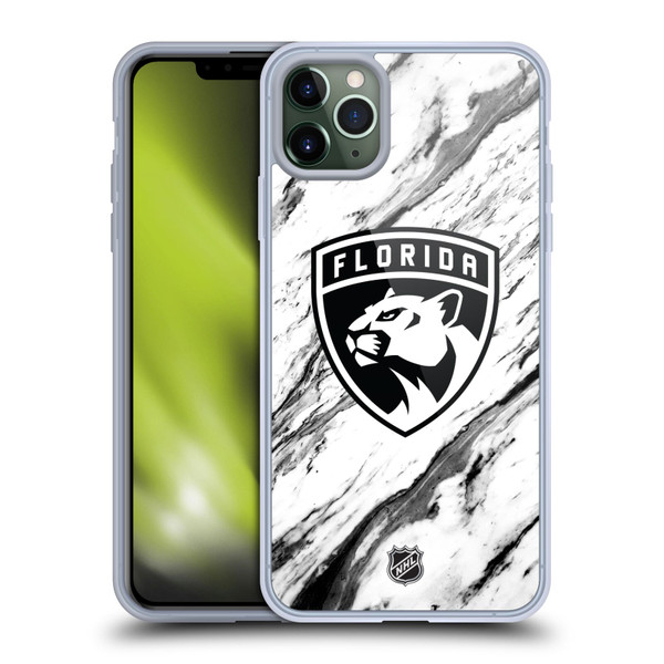 NHL Florida Panthers Marble Soft Gel Case for Apple iPhone 11 Pro Max