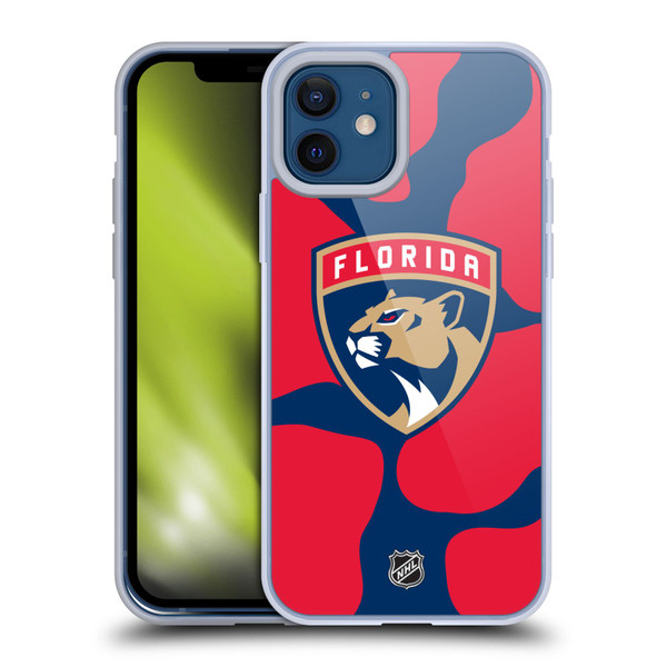 NHL Florida Panthers Cow Pattern Soft Gel Case for Apple iPhone 12 / iPhone 12 Pro
