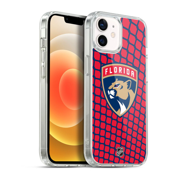 NHL Florida Panthers Net Pattern Soft Gel Case for Apple iPhone 12 / iPhone 12 Pro & MagSafe