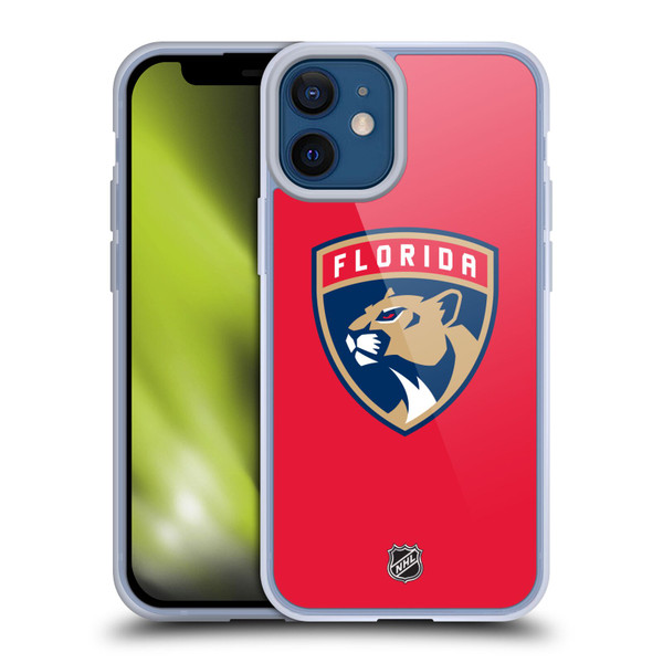 NHL Florida Panthers Plain Soft Gel Case for Apple iPhone 12 Mini