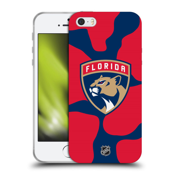 NHL Florida Panthers Cow Pattern Soft Gel Case for Apple iPhone 5 / 5s / iPhone SE 2016