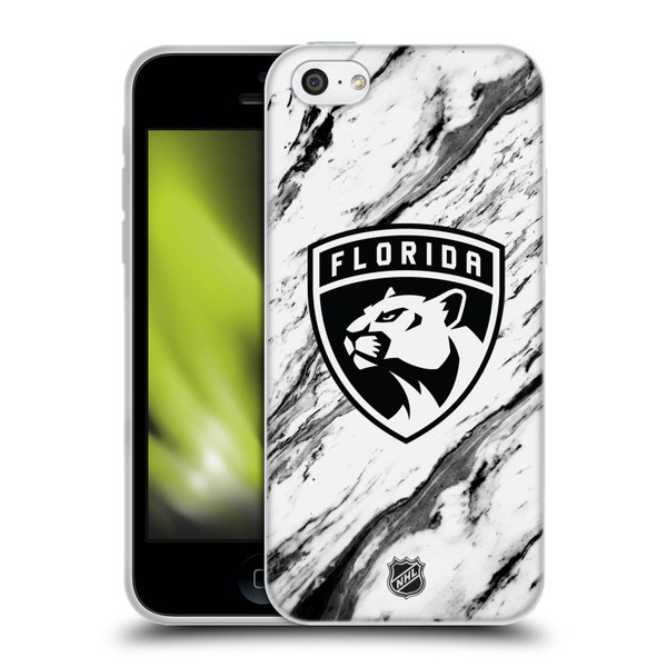 NHL Florida Panthers Marble Soft Gel Case for Apple iPhone 5c