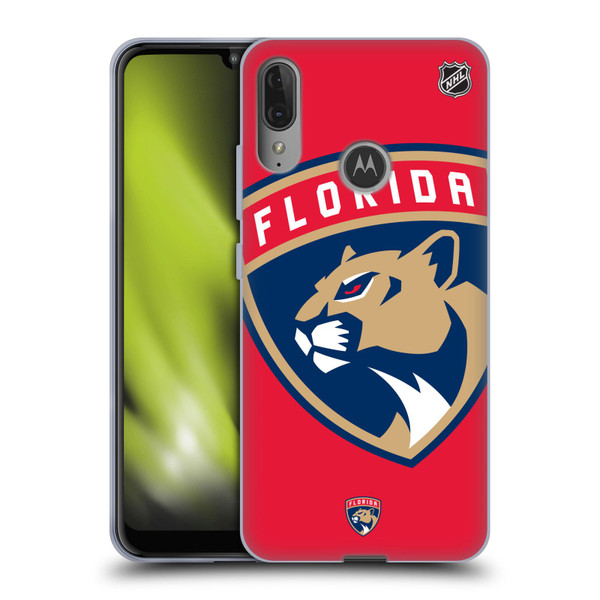 NHL Florida Panthers Oversized Soft Gel Case for Motorola Moto E6 Plus