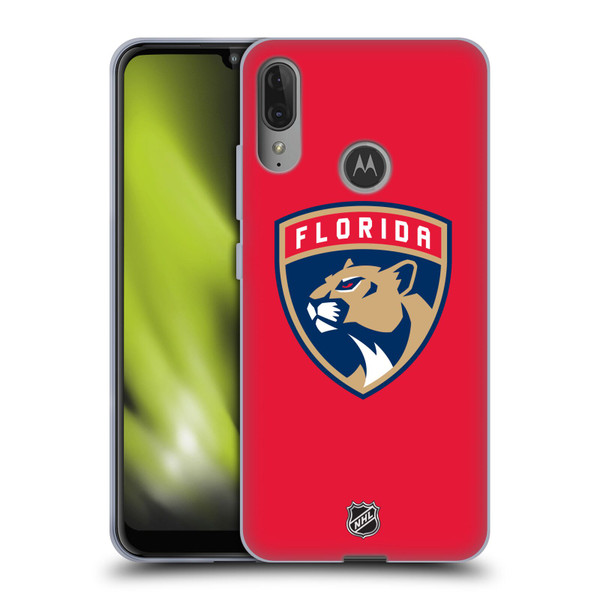 NHL Florida Panthers Plain Soft Gel Case for Motorola Moto E6 Plus