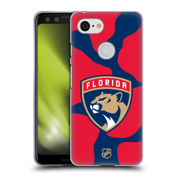 NHL Florida Panthers Cow Pattern Soft Gel Case for Google Pixel 3