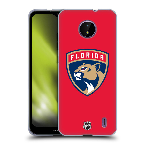 NHL Florida Panthers Plain Soft Gel Case for Nokia C10 / C20