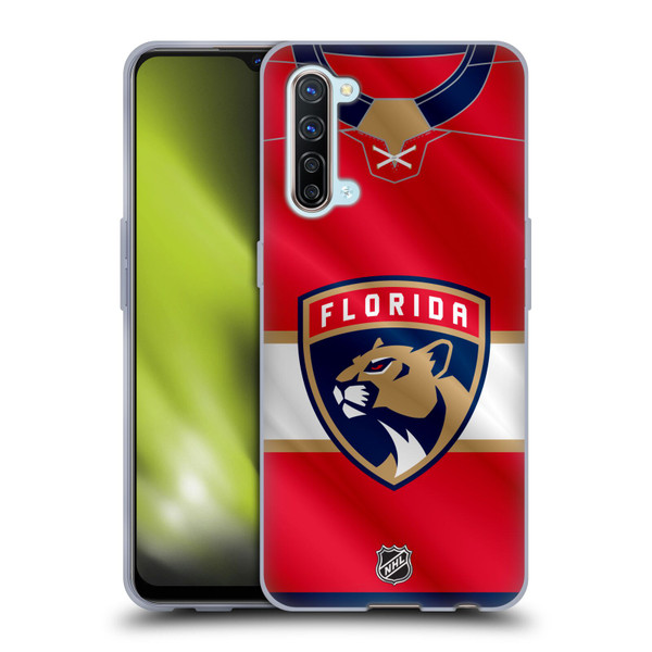 NHL Florida Panthers Jersey Soft Gel Case for OPPO Find X2 Lite 5G