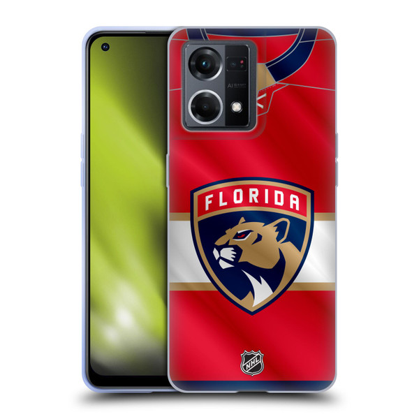 NHL Florida Panthers Jersey Soft Gel Case for OPPO Reno8 4G