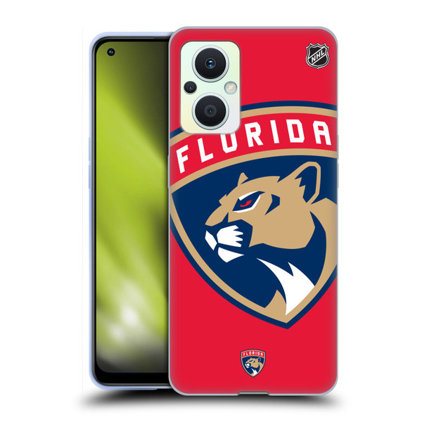 NHL Florida Panthers Oversized Soft Gel Case for OPPO Reno8 Lite