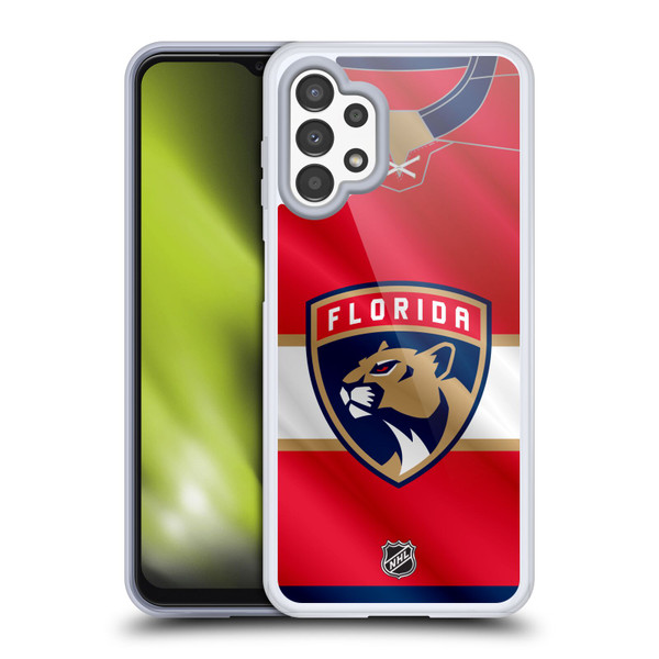 NHL Florida Panthers Jersey Soft Gel Case for Samsung Galaxy A13 (2022)