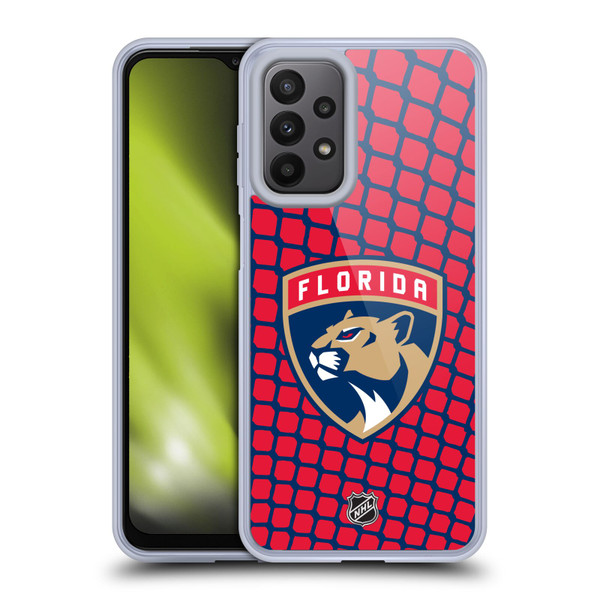 NHL Florida Panthers Net Pattern Soft Gel Case for Samsung Galaxy A23 / 5G (2022)