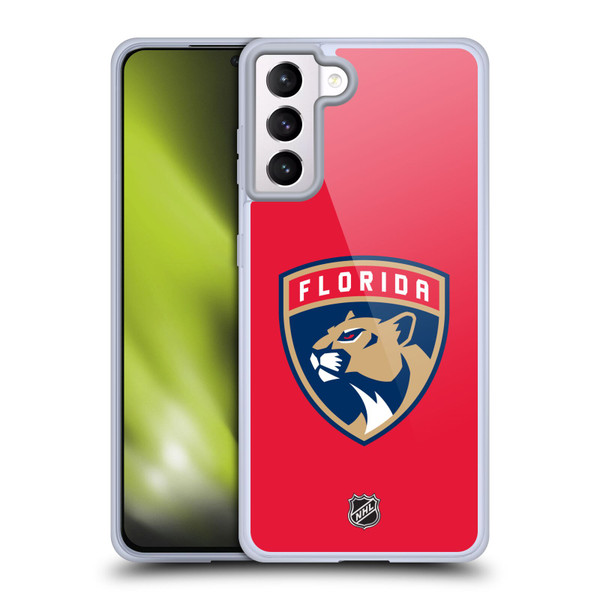 NHL Florida Panthers Plain Soft Gel Case for Samsung Galaxy S21+ 5G