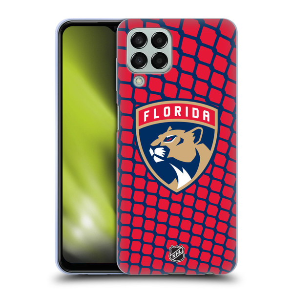 NHL Florida Panthers Net Pattern Soft Gel Case for Samsung Galaxy M33 (2022)