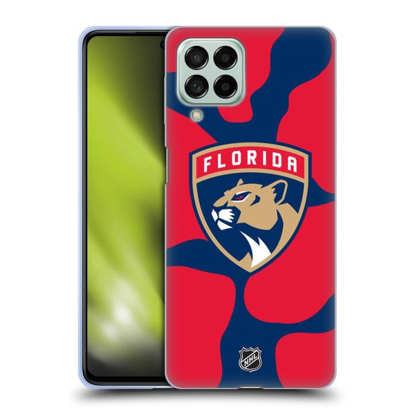 NHL Florida Panthers Cow Pattern Soft Gel Case for Samsung Galaxy M53 (2022)