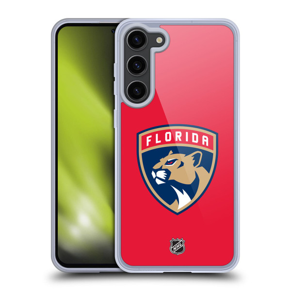 NHL Florida Panthers Plain Soft Gel Case for Samsung Galaxy S23+ 5G