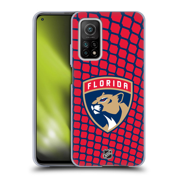 NHL Florida Panthers Net Pattern Soft Gel Case for Xiaomi Mi 10T 5G