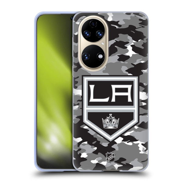 NHL Los Angeles Kings Camouflage Soft Gel Case for Huawei P50