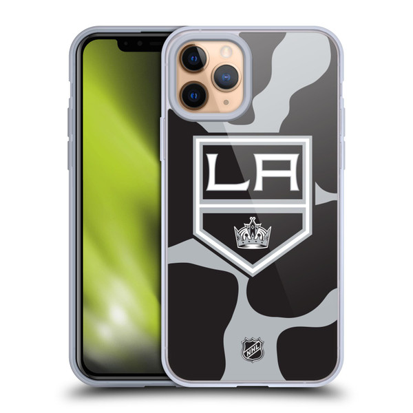 NHL Los Angeles Kings Cow Pattern Soft Gel Case for Apple iPhone 11 Pro