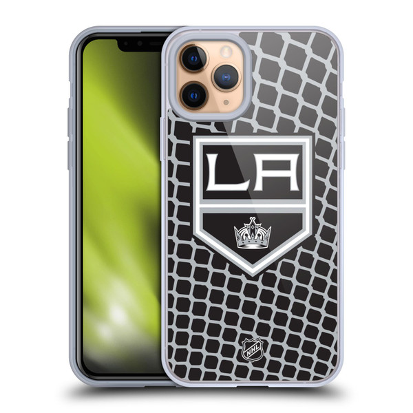 NHL Los Angeles Kings Net Pattern Soft Gel Case for Apple iPhone 11 Pro