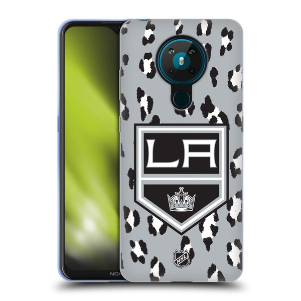 NHL Los Angeles Kings Leopard Patten Soft Gel Case for Nokia 5.3