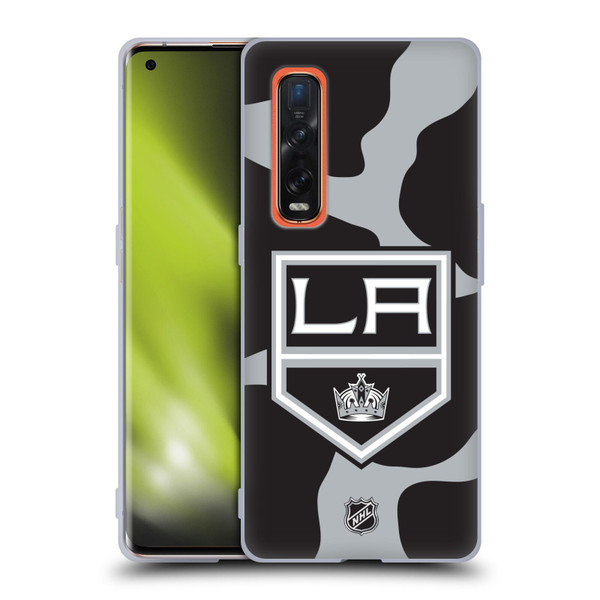 NHL Los Angeles Kings Cow Pattern Soft Gel Case for OPPO Find X2 Pro 5G
