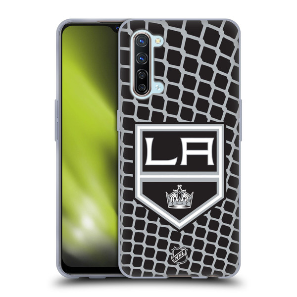 NHL Los Angeles Kings Net Pattern Soft Gel Case for OPPO Find X2 Lite 5G